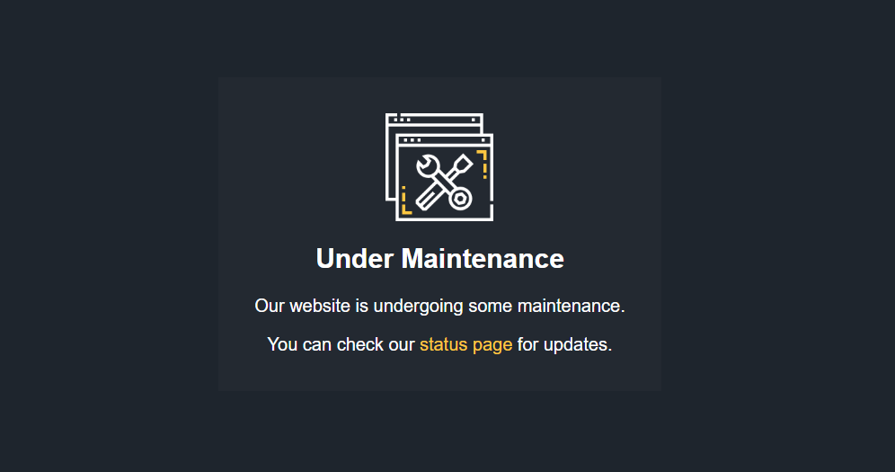 Digax Under Maintenance