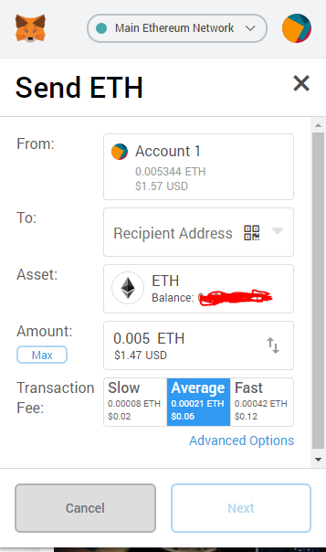 Send ETH 1