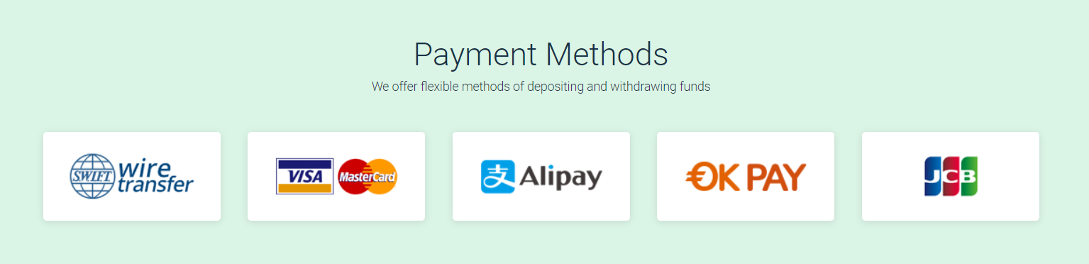 Fedlio Payment Methods